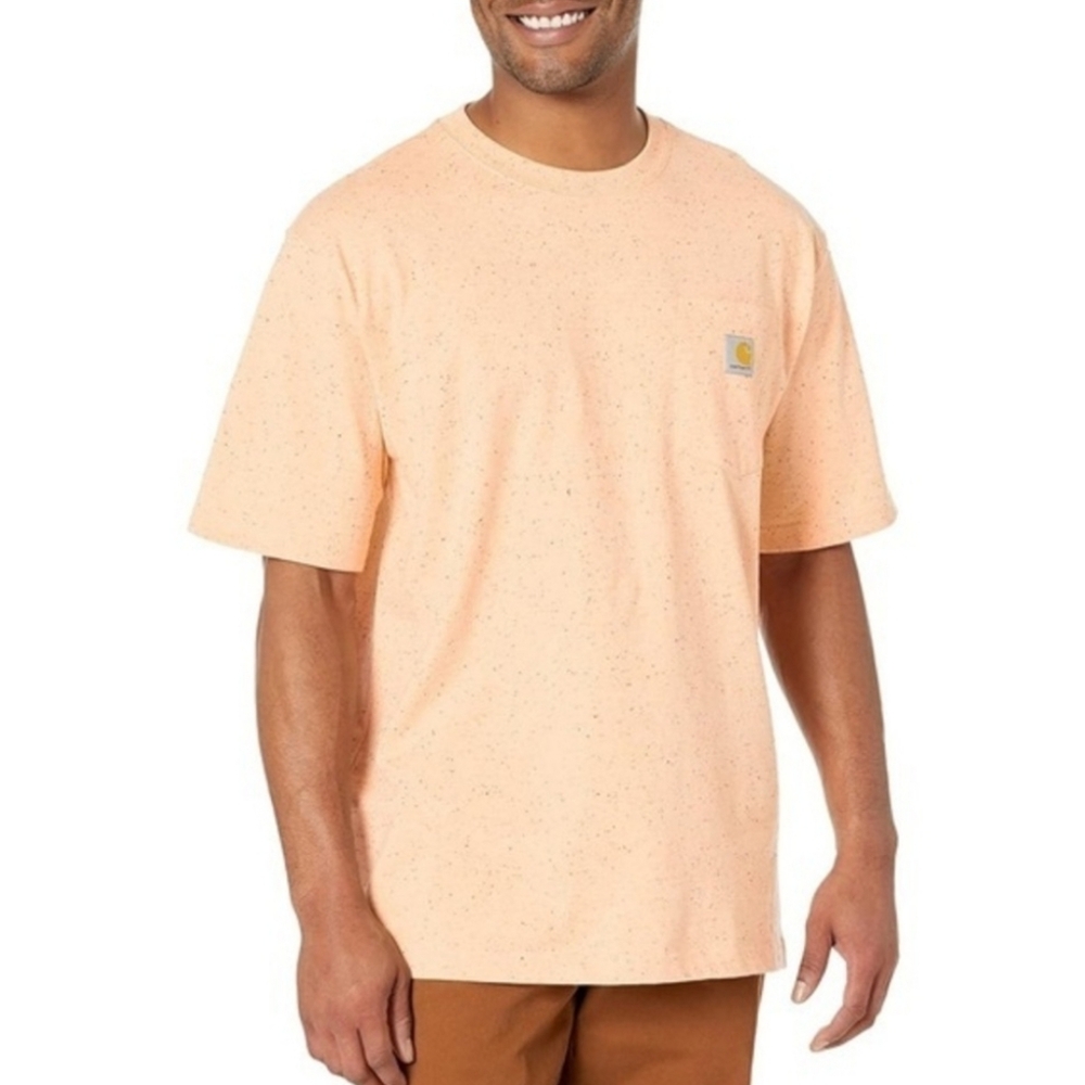 CARHARTT Men's Loose Fit Heavyweight Short-Sleeve Pocket T-Shirt NWT Peach
